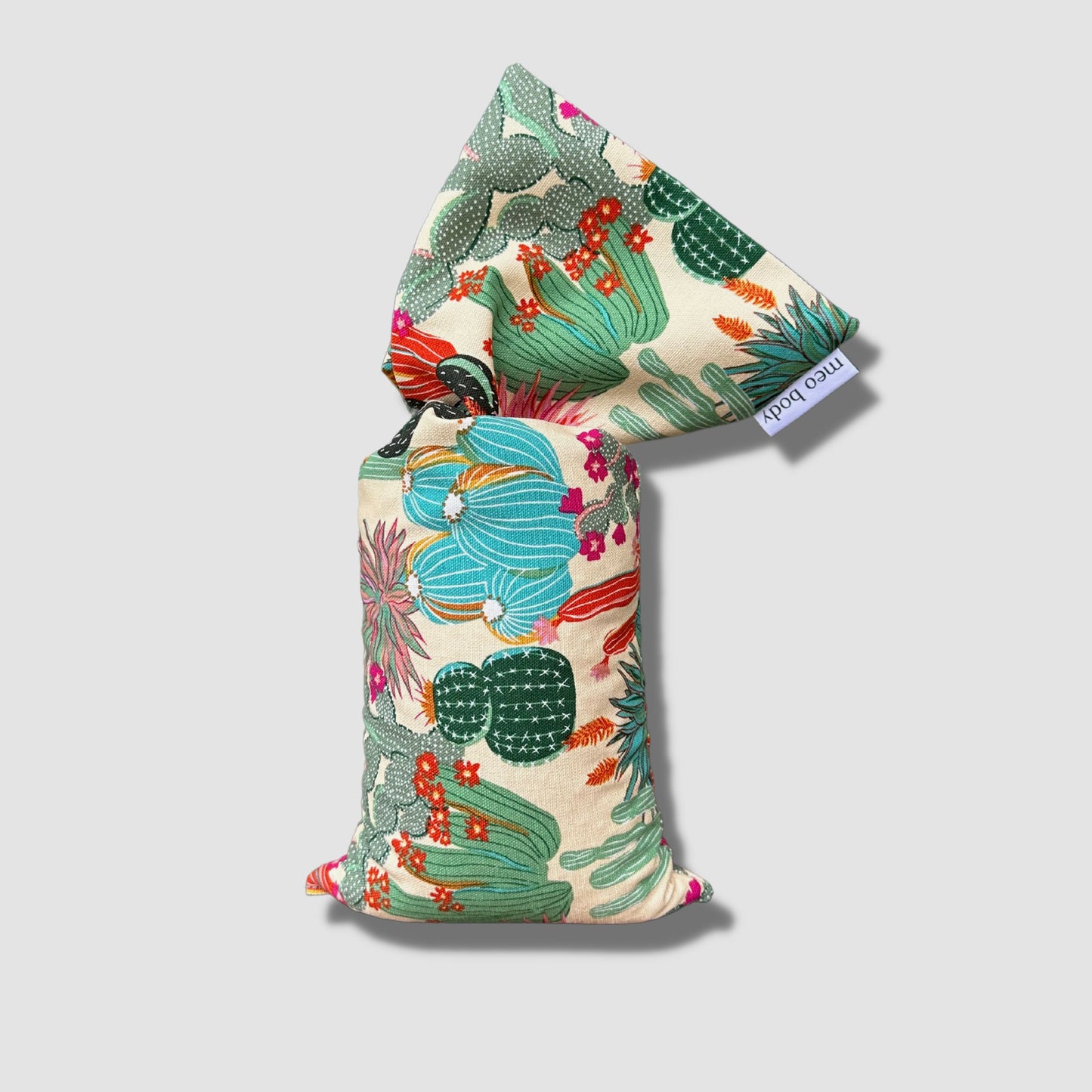 Hand-crafted Wheat Heat Pack, 'Cactus' design - Meo Body
